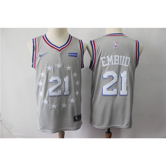 embiid grey jersey